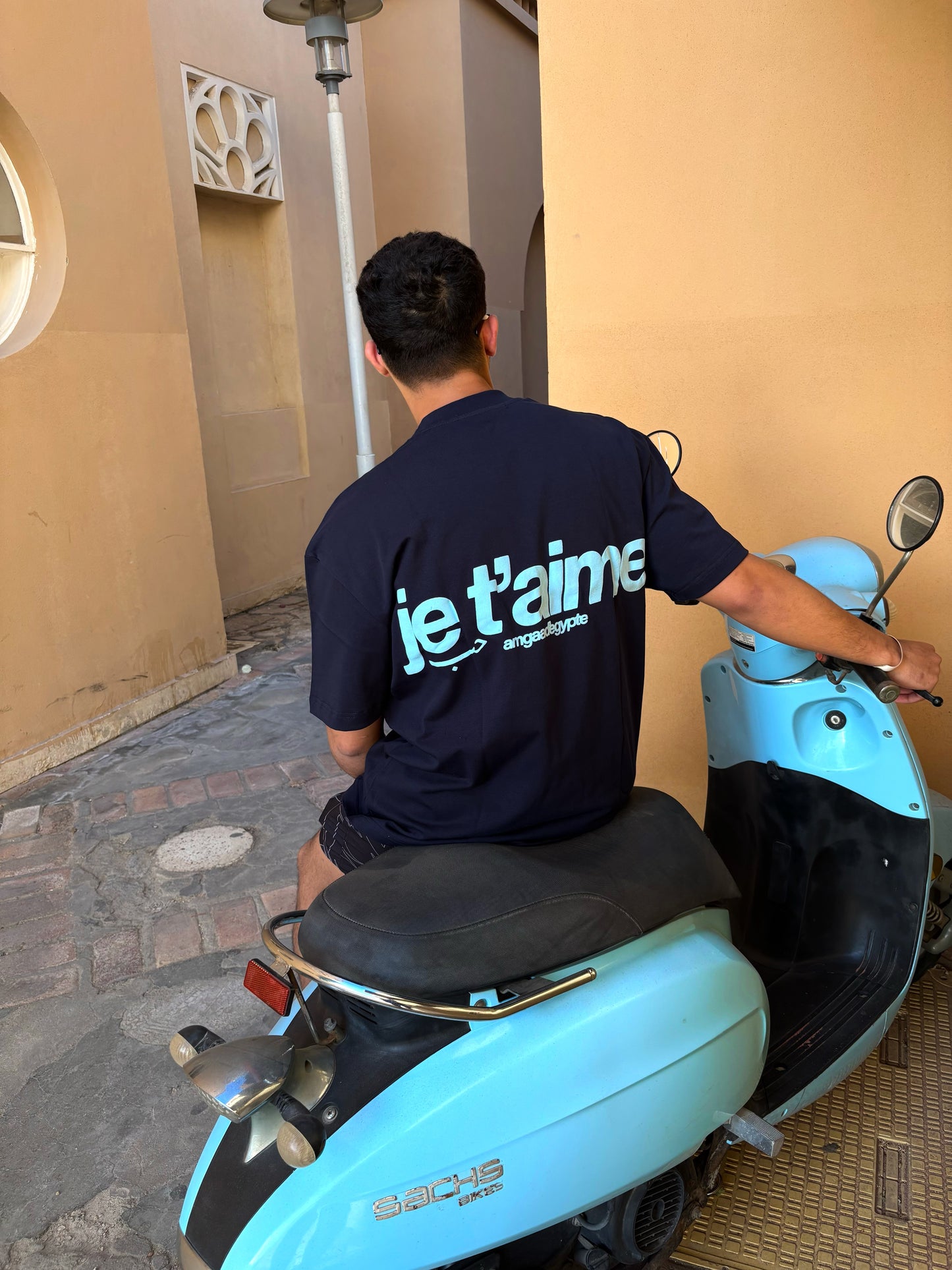 (E-II) Je T'aime summer tee (Navy)