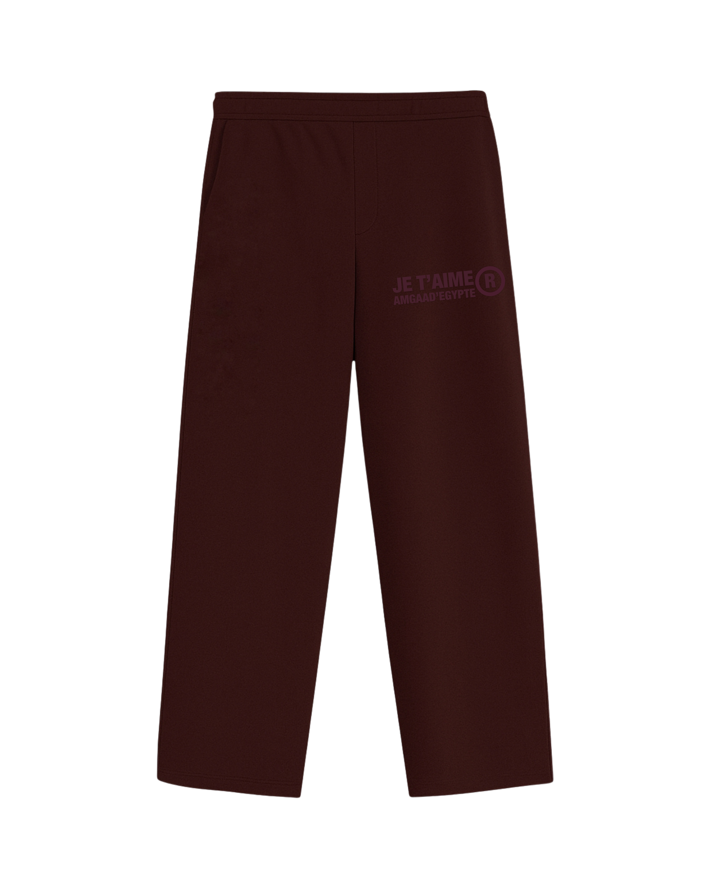 (B-II) Wine Puffed Sweatpants