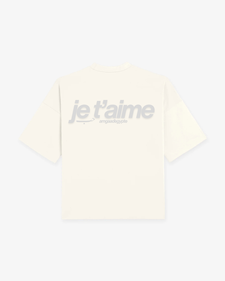 (A-III) Je T'aime summer tee (Cream)