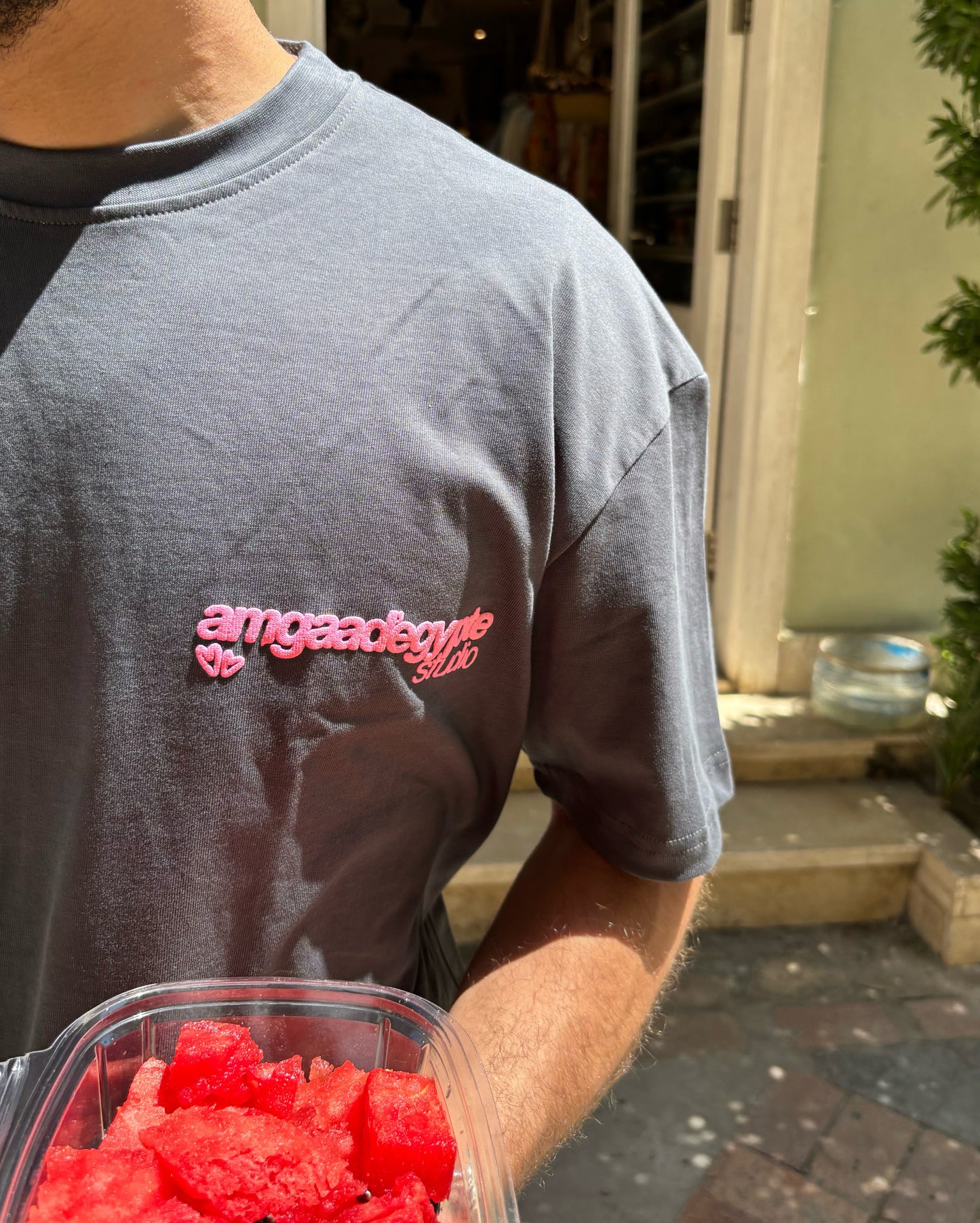 (E-I) Je T'aime summer tee (Grey)