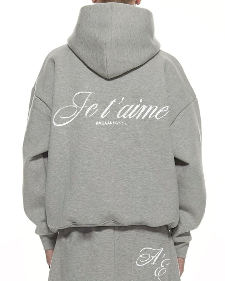 (C-I) Je t'aime Hoodie (Grey)