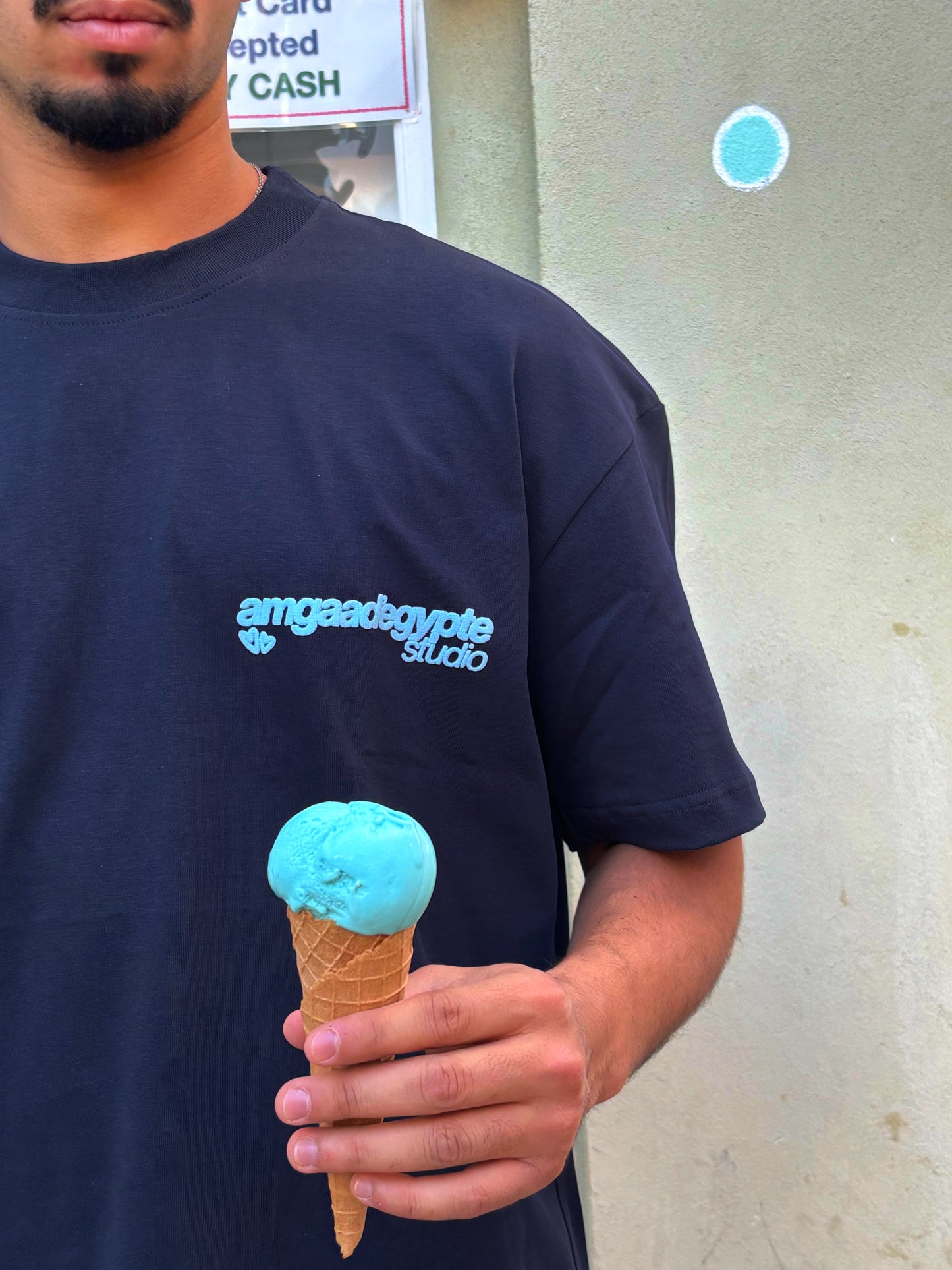 (E-II) Je T'aime summer tee (Navy)