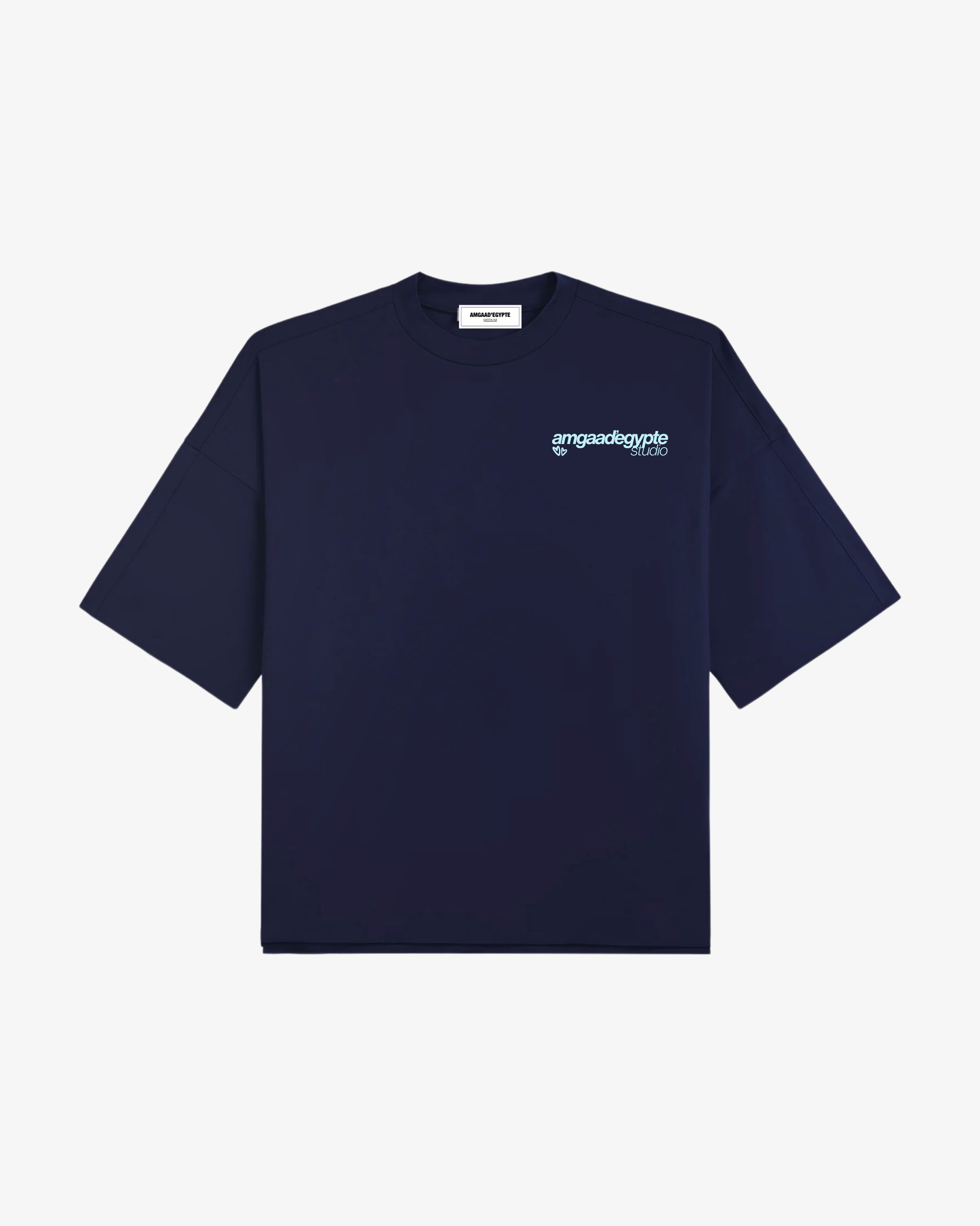 E-II) Je T'aime summer tee (Navy) – AMGAAD'EGYPTE E-II) Je T'aime summer tee (Navy) – AMGAAD'EGYPTE